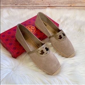 Tory Burch Fumo suede Sidney espadrille flats